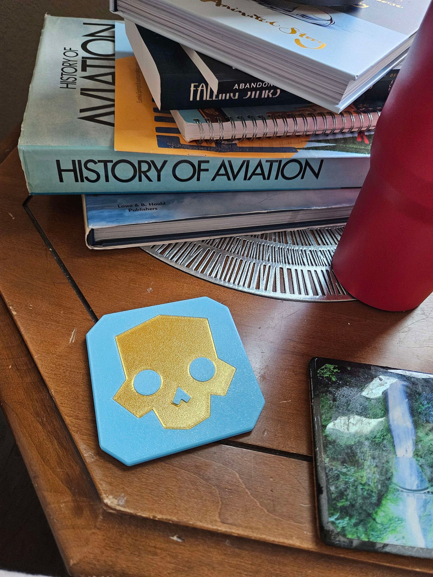 Glow-In-The-Dark Helldivers 2 Coaster, 2 Pack, 3D Printed, Handmade Hell Divers Coaster Gift, Hell Divers Game Prop, Family Gift, Liberty